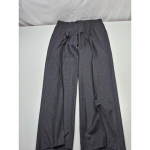 VTG John Alexander Dress Pants Mens 42x36 Gray Wool Pleated Straight USA FLAW